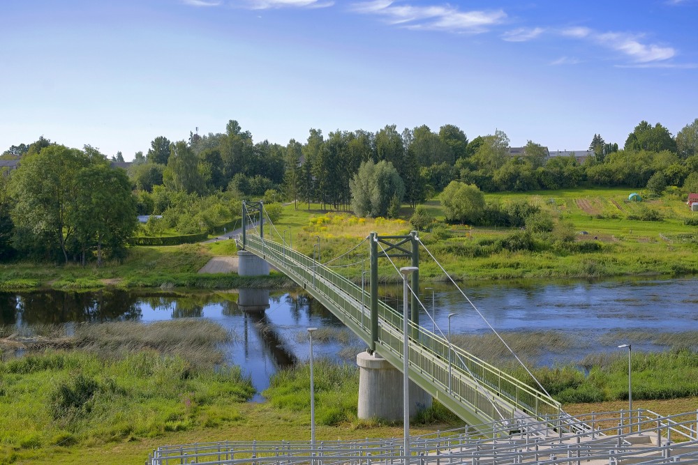 Gājēju tilts pār Mūsas upi Bauskā