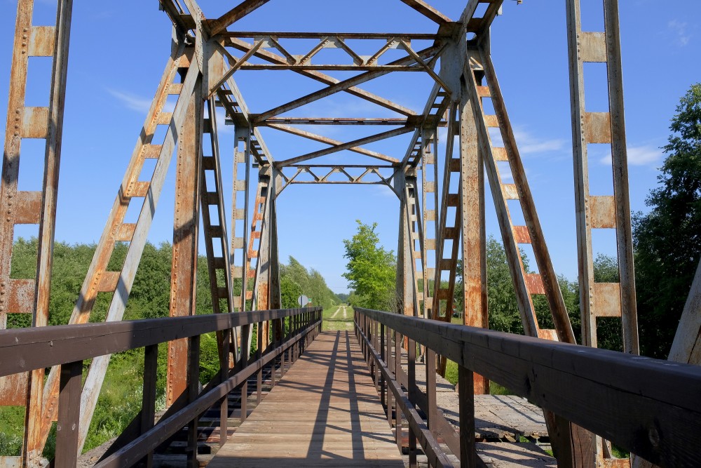 The Iron Bridge over the Pededze River