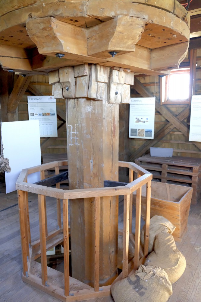 Ribbes vējdzirnavu iekšpuse