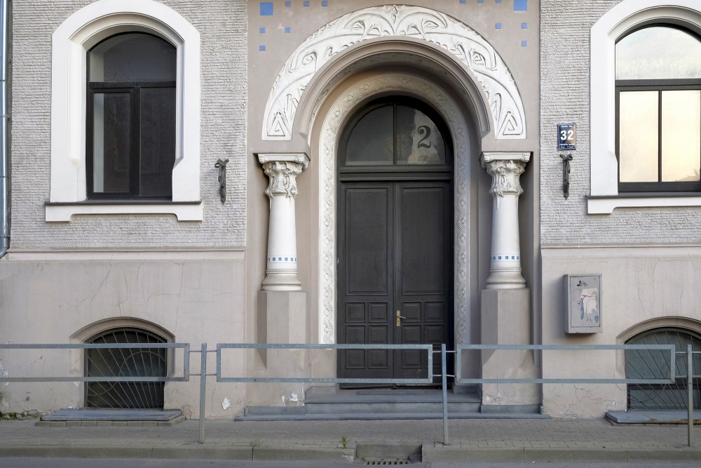 Entrance Portal Of Skolas Street 32, Riga