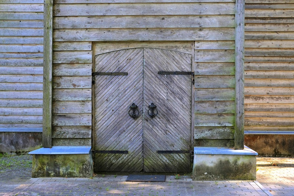Entrance Portal of Lode (Apši) Lutheran Church