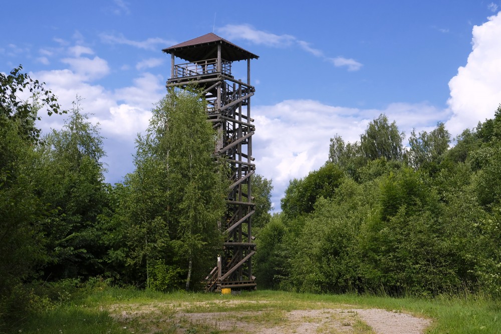 A viewing tower at Borīškalna Hill