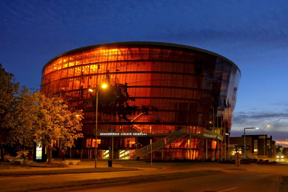 Concert Hall ”Great Amber” in the Evening Light