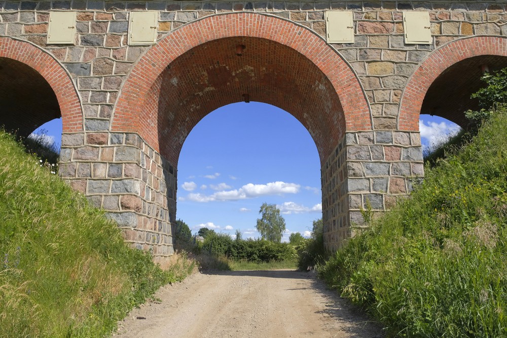 Central arch of the Kretinga (Bajorai) railway viaduct
