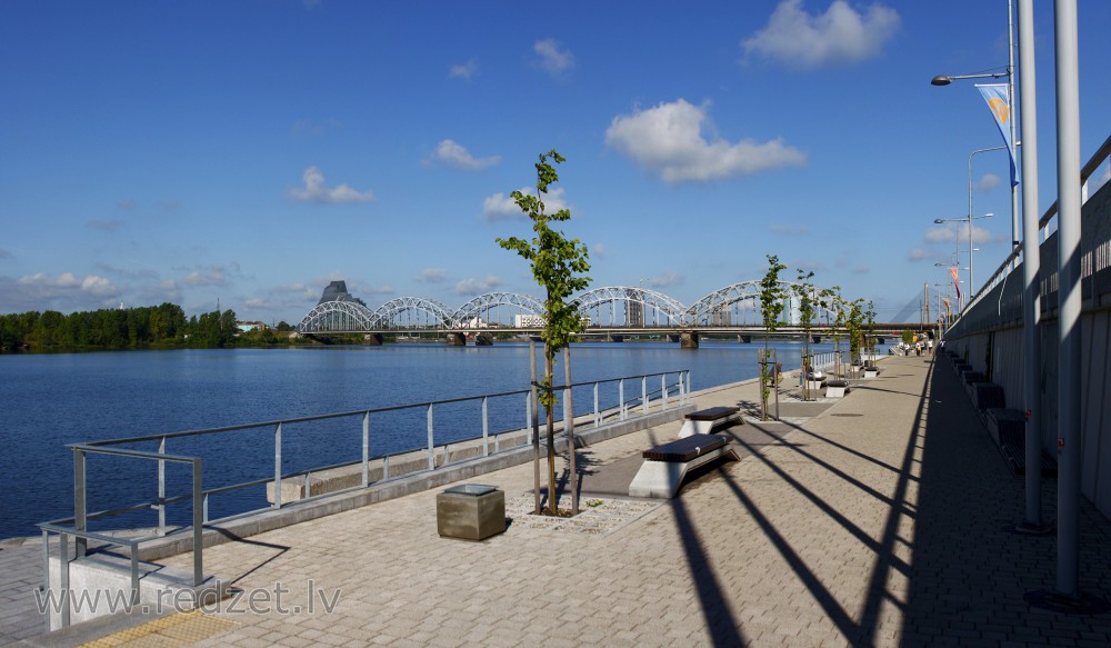 Spikeri Promenade in Riga