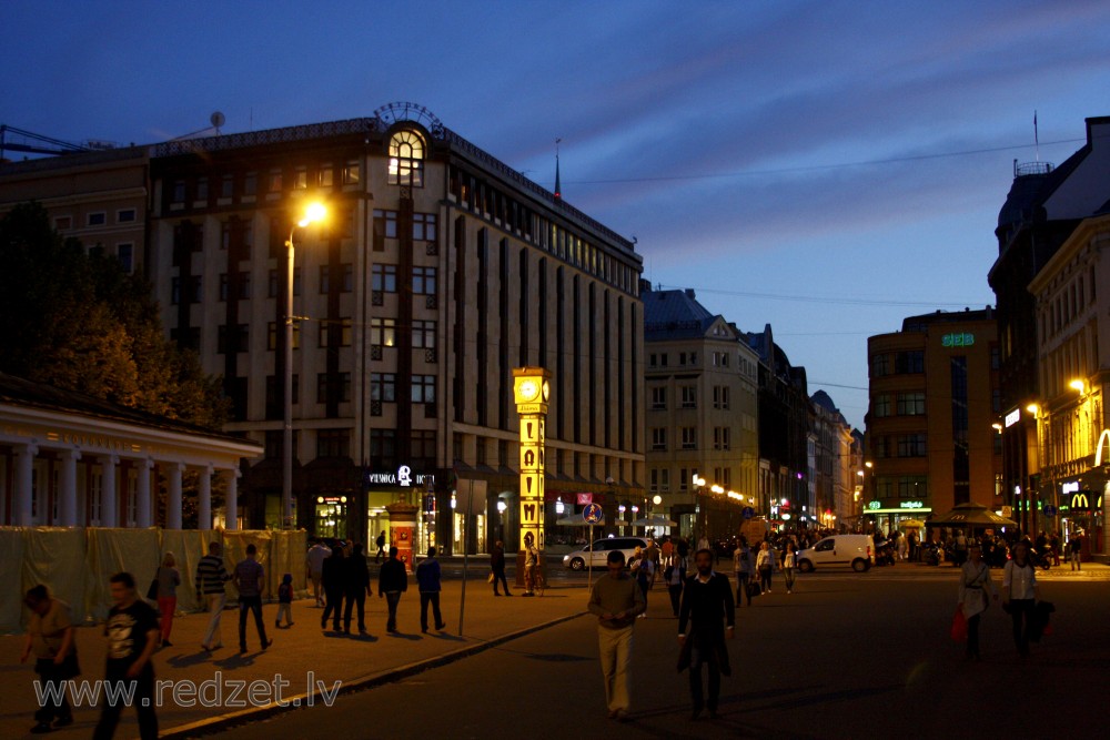 Laima Clock in Night