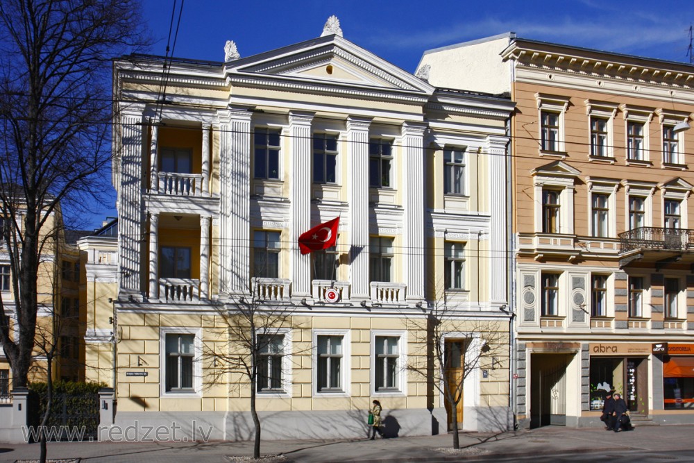 Turcijas Republikas vēstniecība Rīgā (A.Pumpura 2)