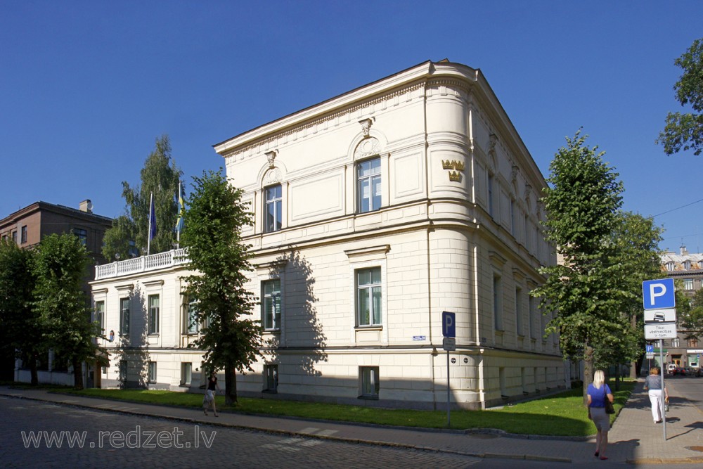 Zviedrijas Karalistes vēstniecība Rīgā (A.Pumpura 8)
