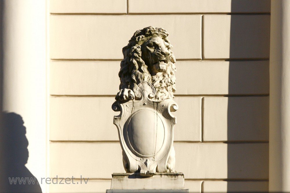 Lion Sculpture on the Benjamins’ House Facade, Riga