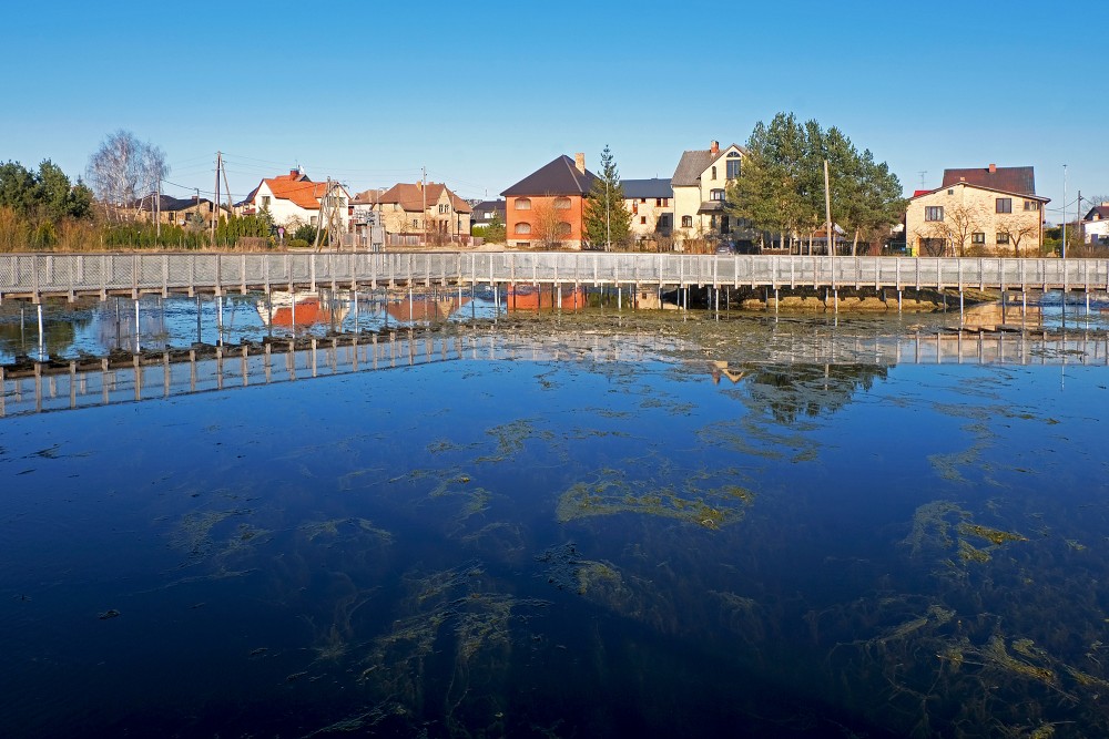 Sniega Street Landscape during Spring Floods