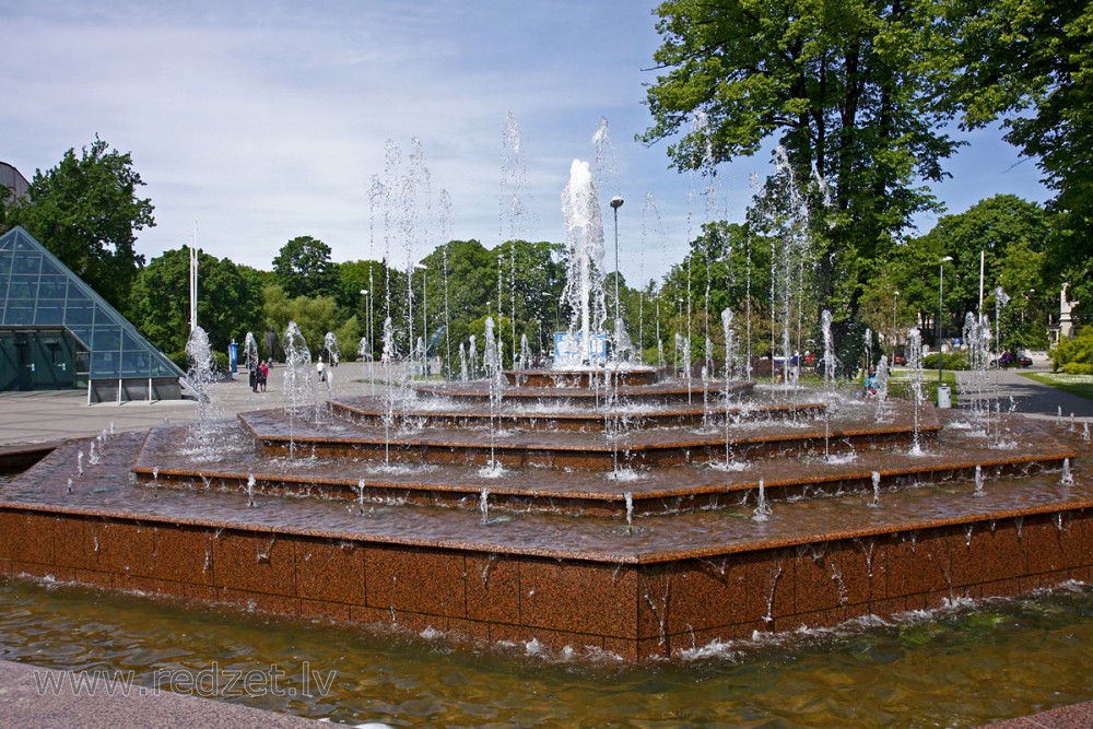 Kronvalda Park Fountain in Riga