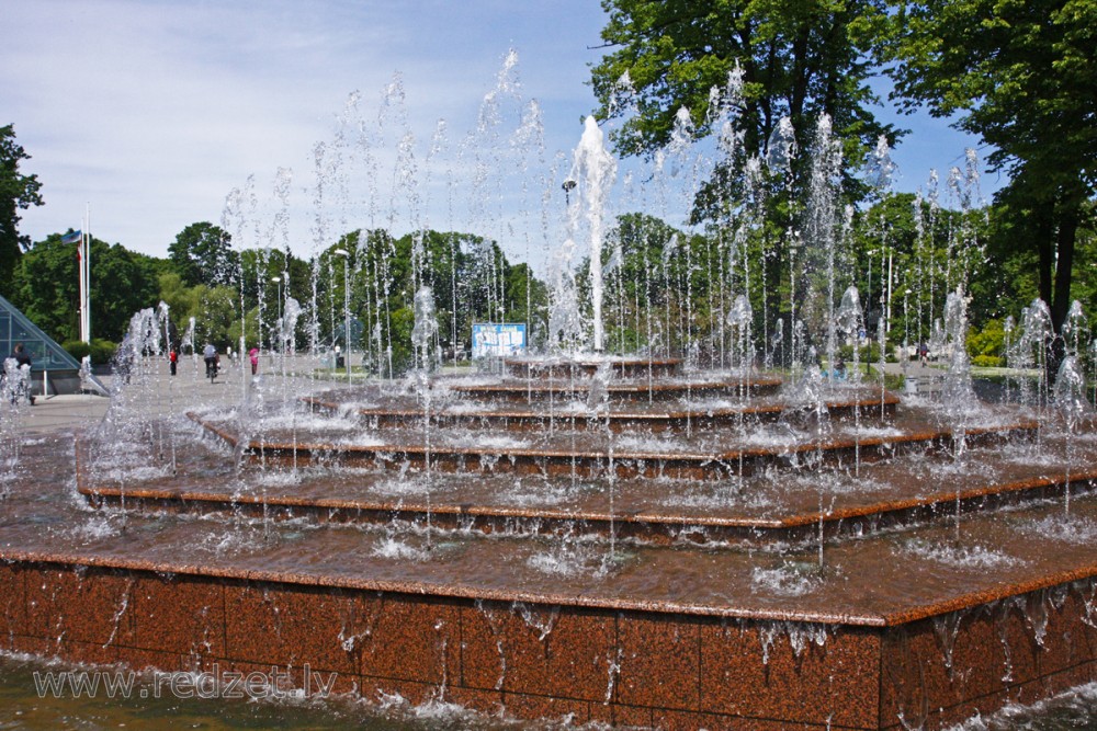 Kronvalda Park Fountain in Riga