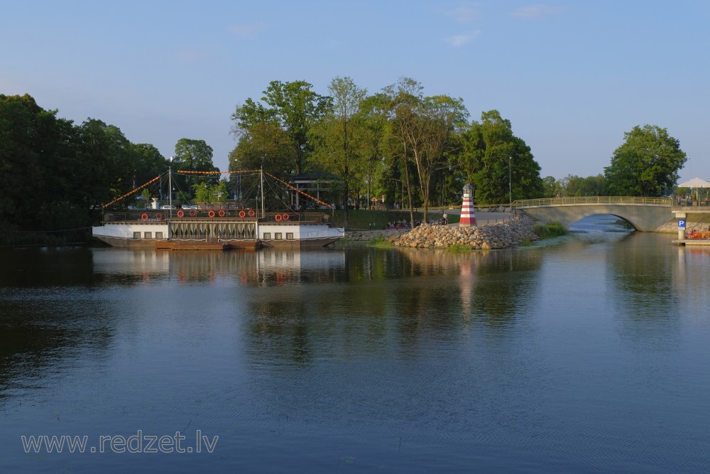 View to Pasta sala in Jelgava