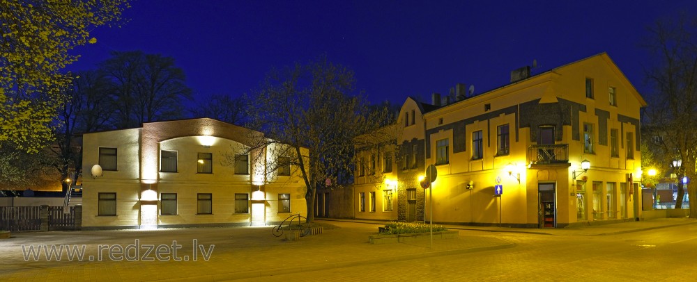 Ventspils Town in Night