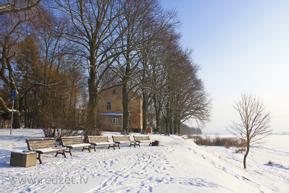 The Promenade of Ķengarags in Winter