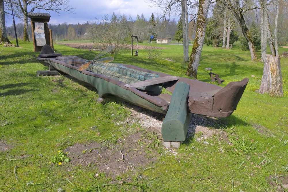 "Spāres laiva", Spāres muižas parks