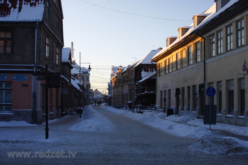 Liepājas iela ziemā (Kuldīga)