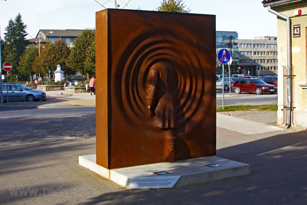 Monument „Teleport” in Kuldīga, Latvia