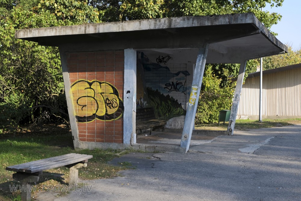 Bus station in Kekava