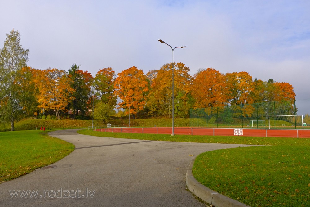 Rudens ainava Alūksnes Pilssalā