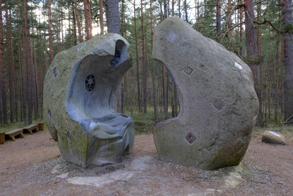 Stone Sculpture On Bernāti Nature Trails