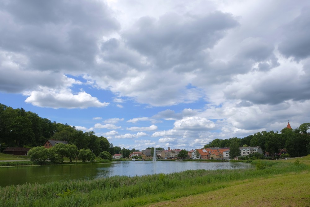 Lake Talsi and Talsi City Landscape