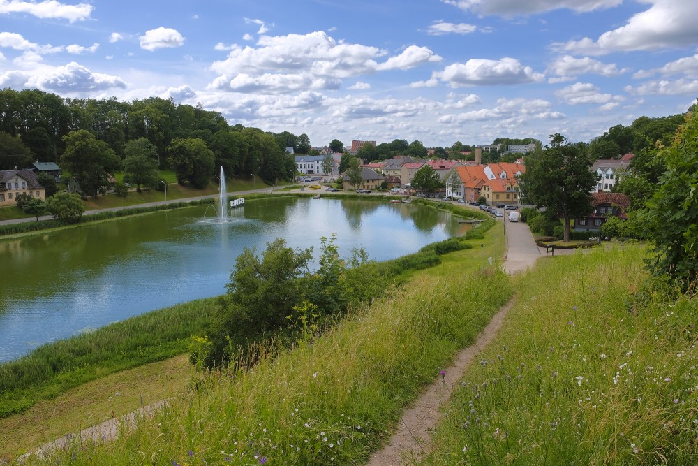 Talsi landscape, view from Talsi Hillfort