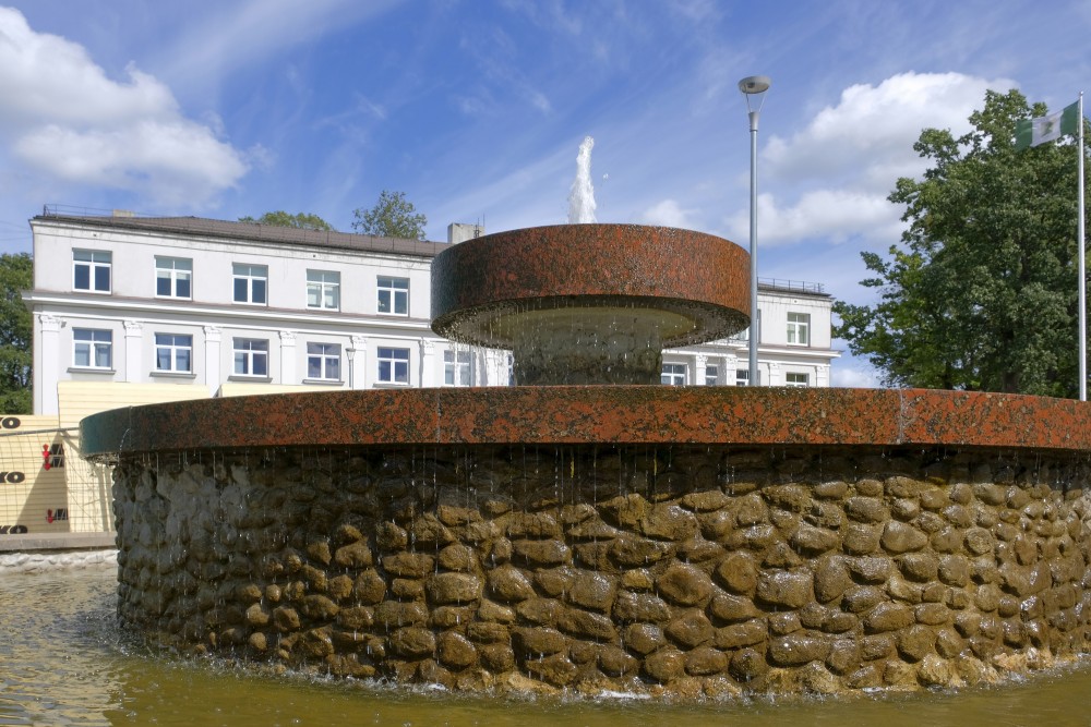 Valmiera Town Hall Square Fountain