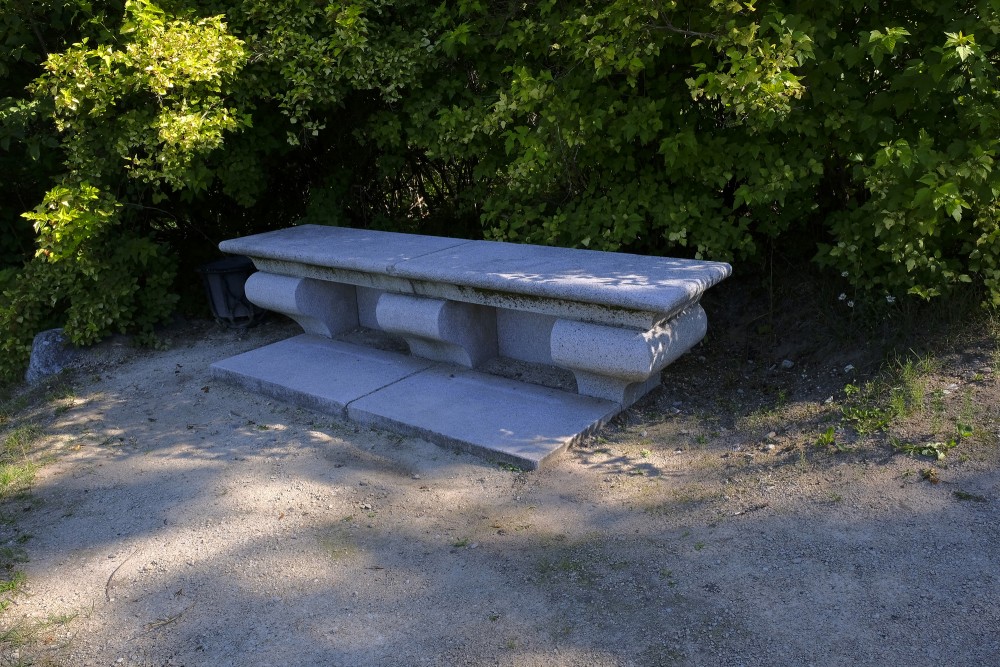 Stone Bench in Alūksne Manor Park
