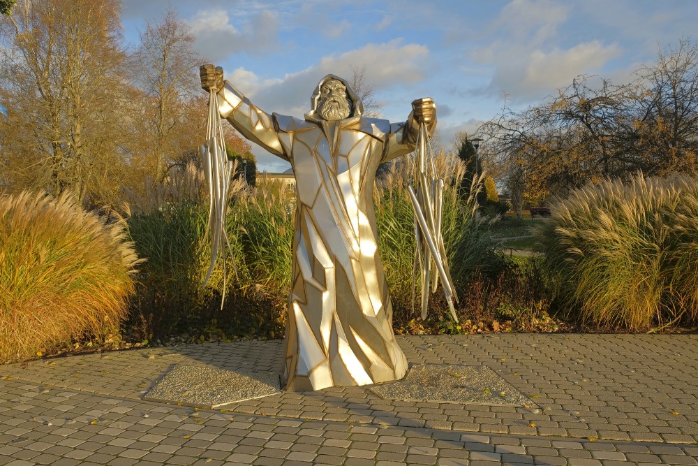 Fisherman’s Sculpture In Zušuciems Park