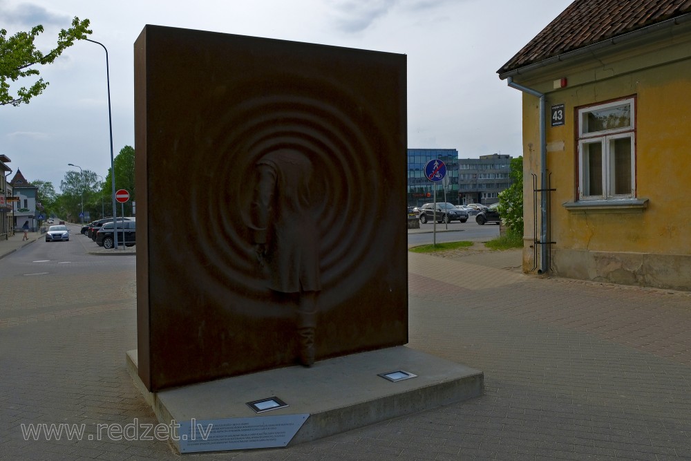 Monument „Teleport” in Kuldīga, Latvia