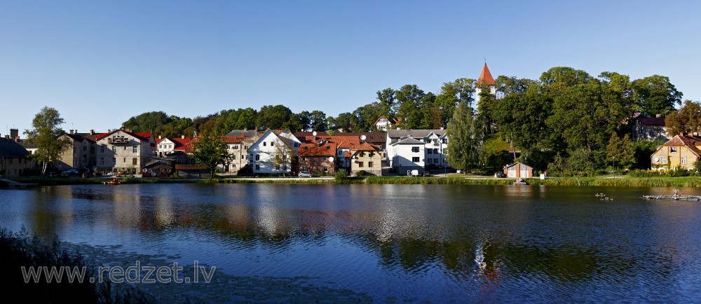 Talsi Town and Lake Talsi, Latvia