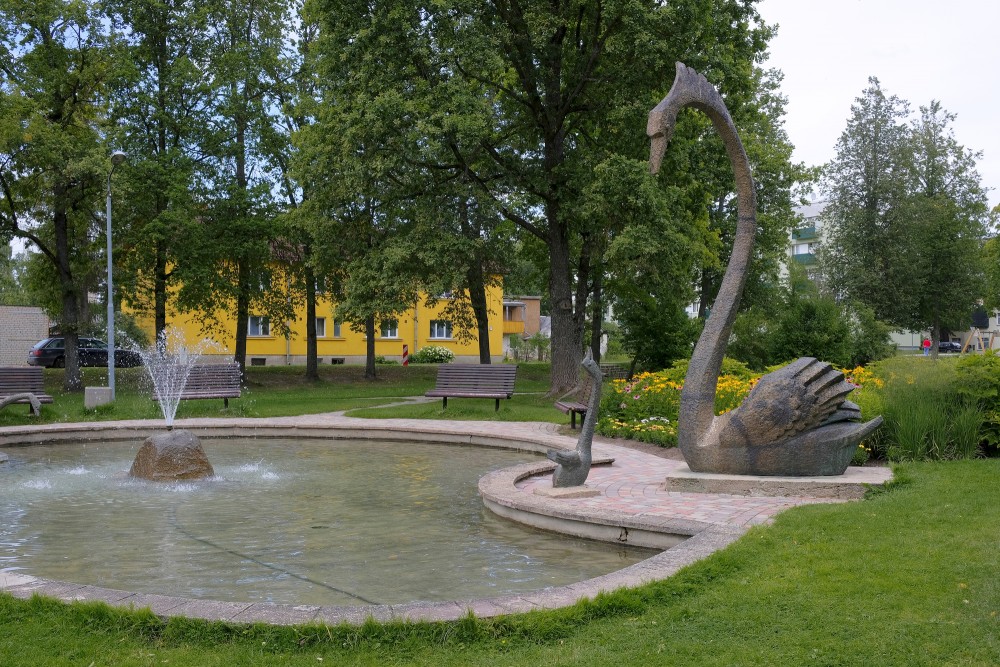 Swan Park in Gulbene