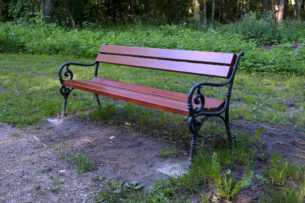 Bench In The Eleja Manor Park