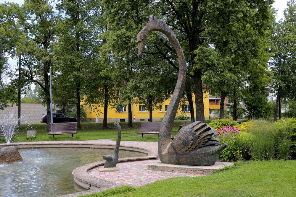 Swan Park in Gulbene