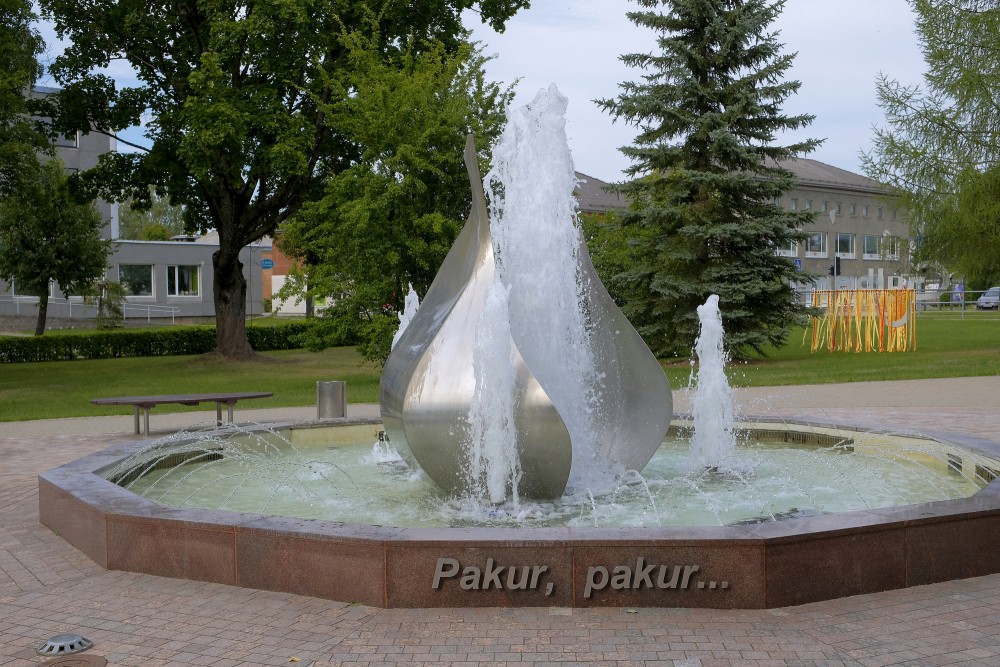 Fountain "Pakur, pakur...", The Central Square of Gulbene