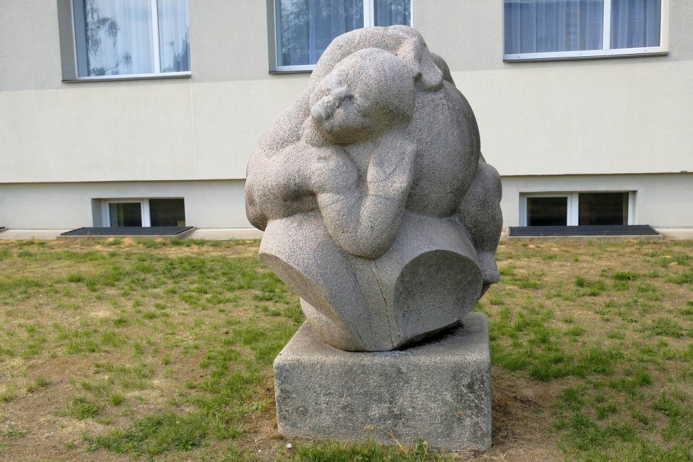 Sculpture at the Gulbene County Library