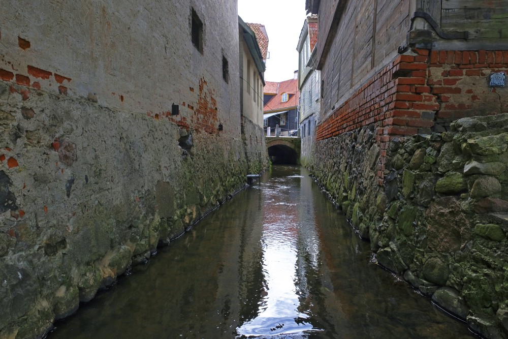 Alekšupīte River near Pasta Street