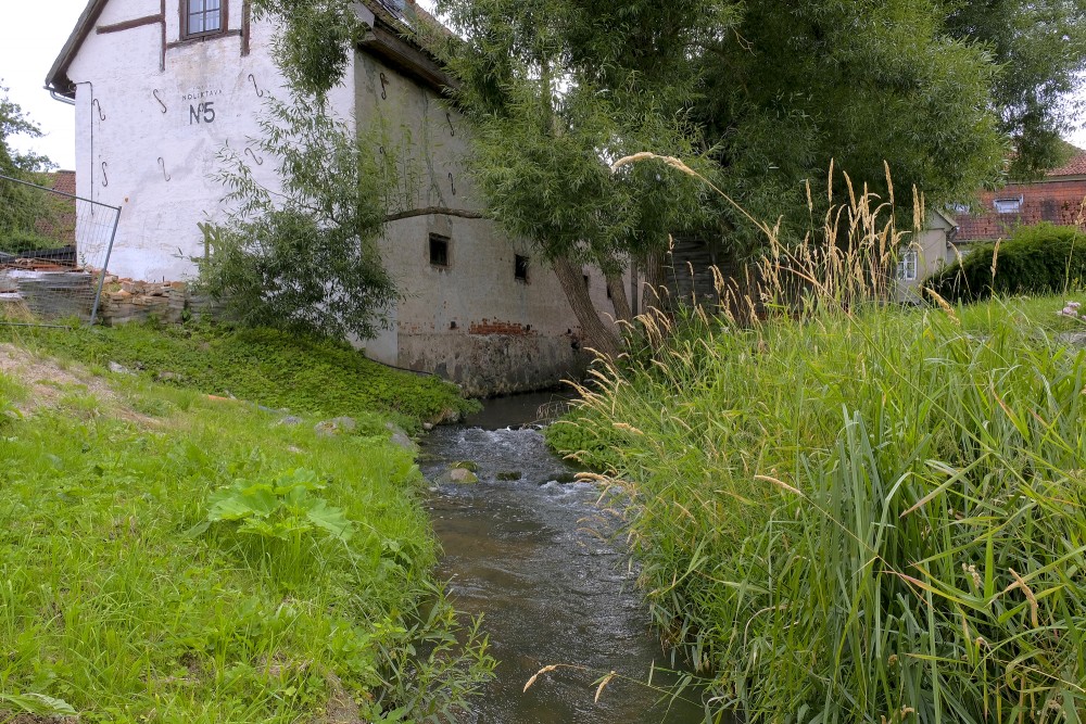 Alekšupīte River between Pasta and Skolas Street