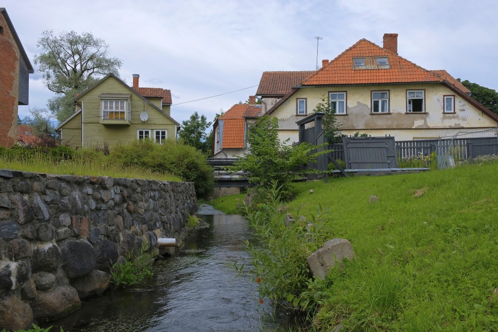 Alekšupīte River between Pasta and Skolas Street