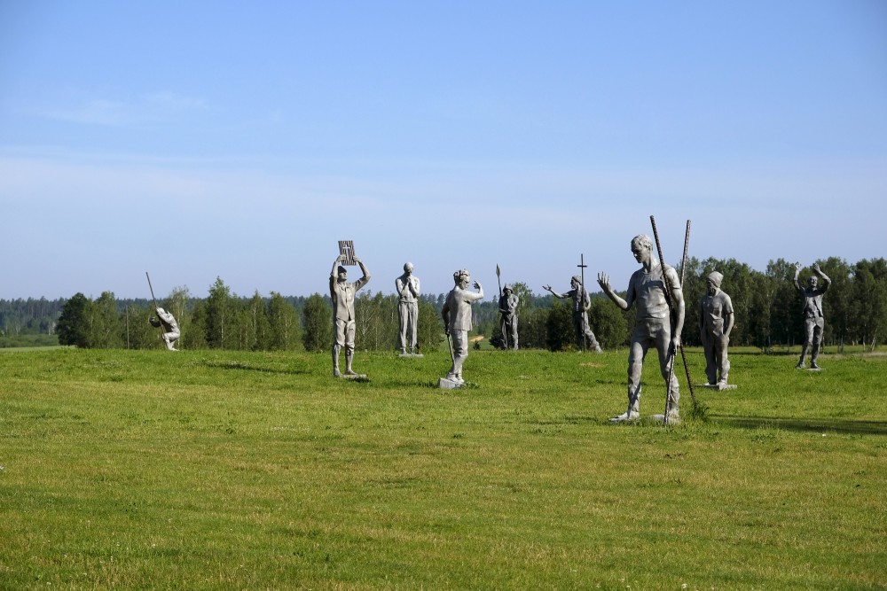 Sculptures Of The Apostles At Brukna Church