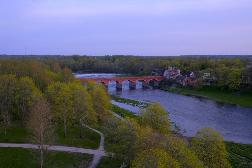 View of Kuldiga from the View Tower