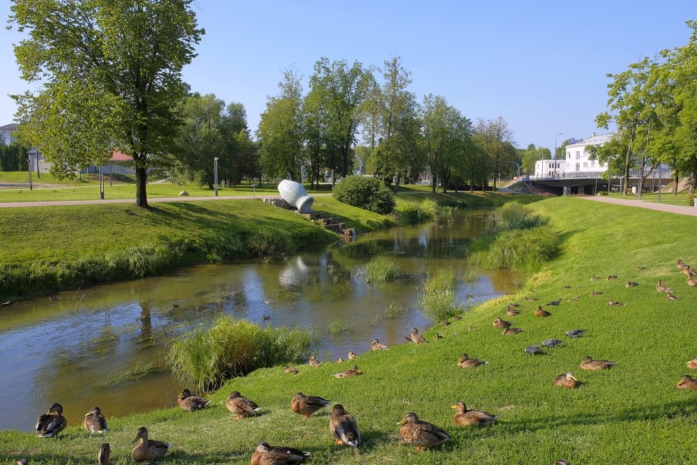 Pedestrian promenade in Rēzekne