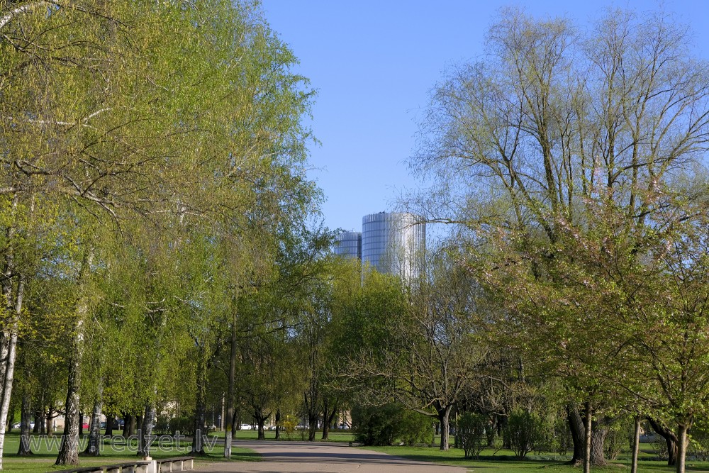 View from Victory Park to Z-Towers Complex