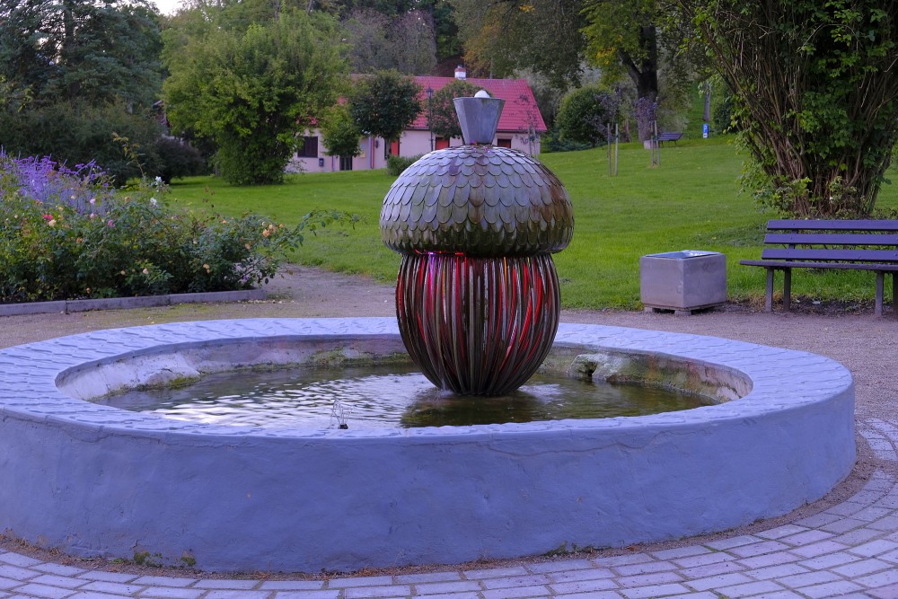 Decorative sculpture-fountain "Acorn", Kandava