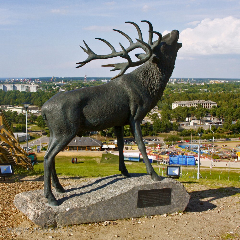 Deer sculpture in Ventspils
