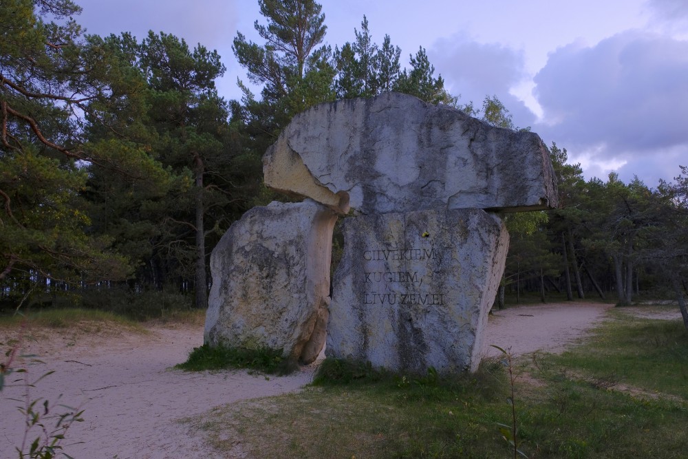 Monument "To the ones taken by the sea" (Cape Kolka)