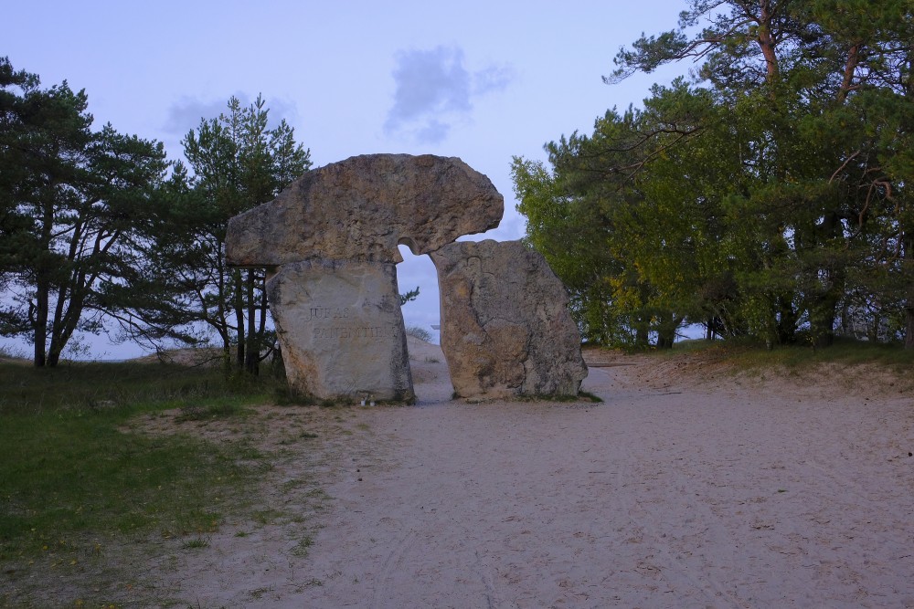 Monument "To the ones taken by the sea" (Cape Kolka)