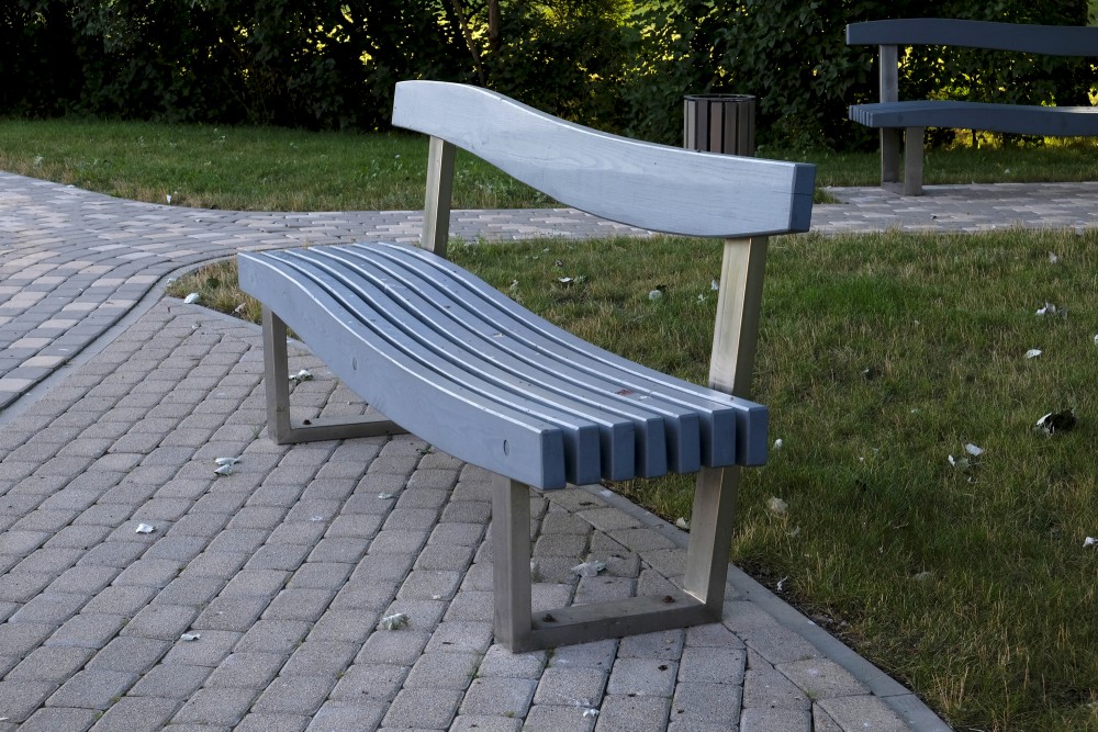 Bench in Zušuciems Park, Engure