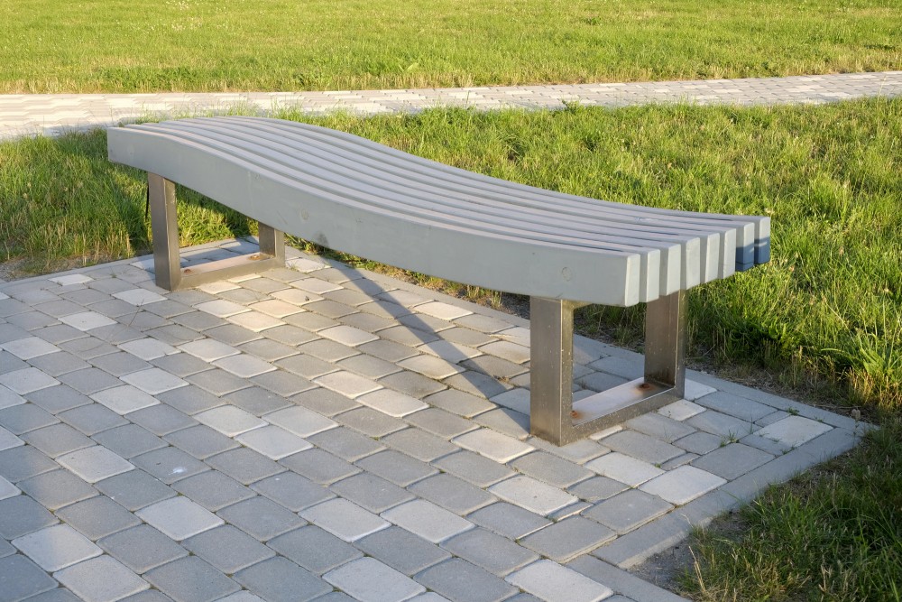 Bench in Zušuciems Park, Engure